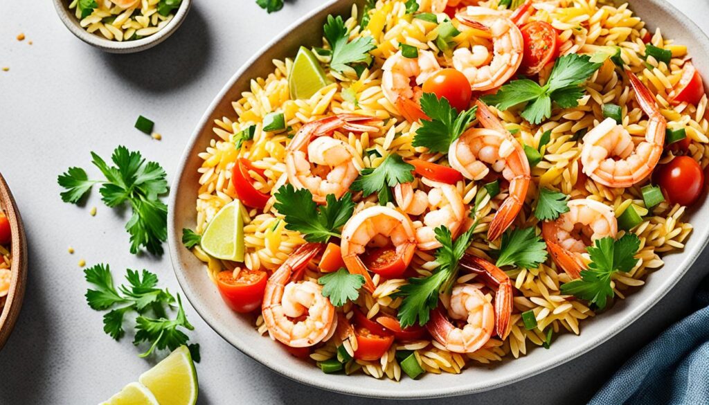 Mexican Shrimp and Orzo Meal Prep